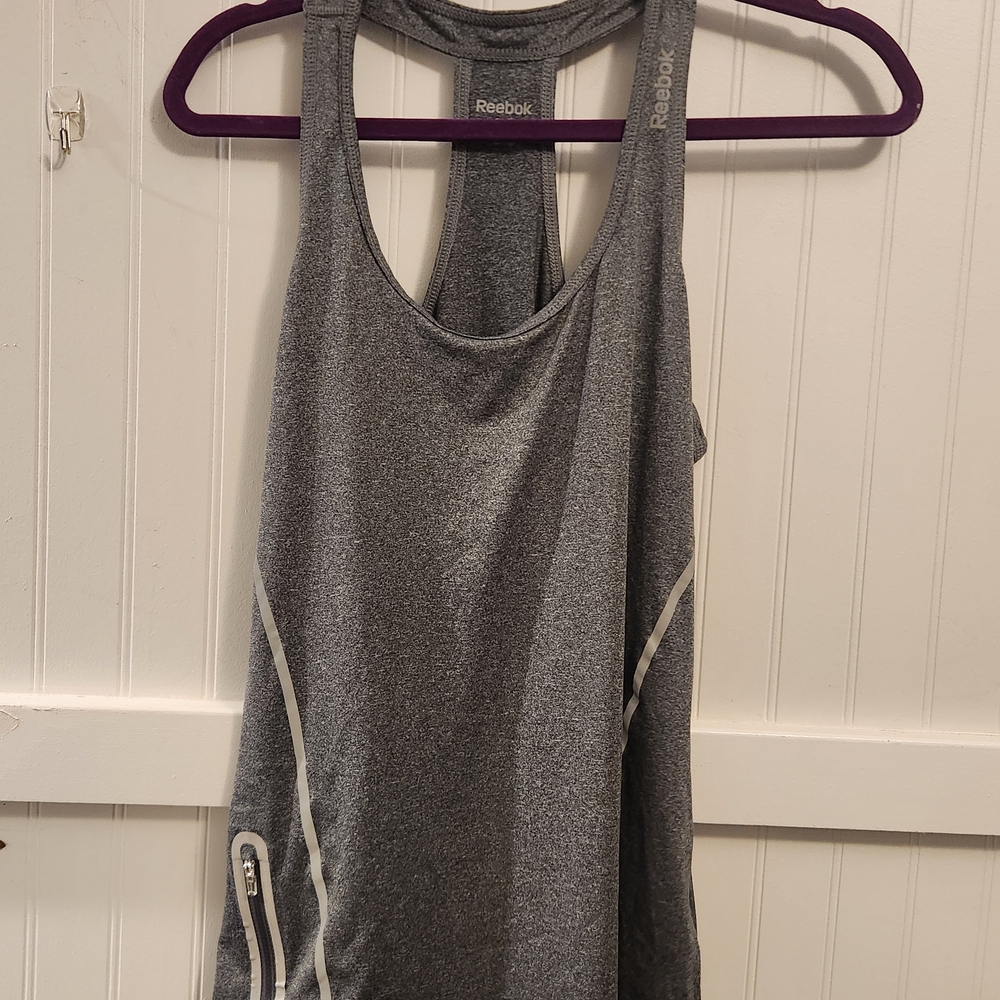 Reebok Women's Charcoal Gray Tank Top